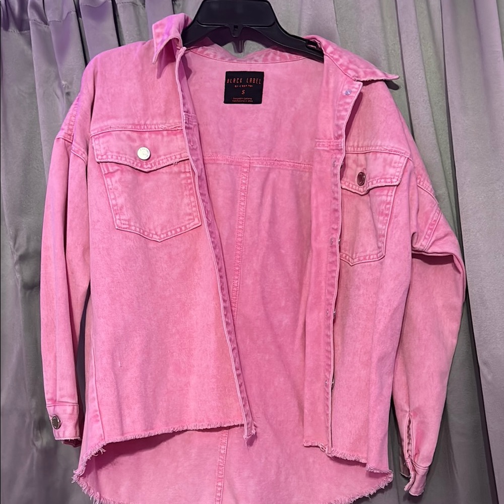 Pink Denim Jacket